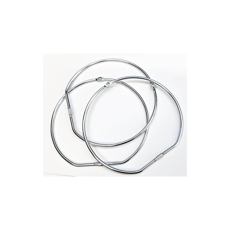 Heavy Duty Metal Jailer's Ring, 15 cm Diameter, 3-Pack, Hinged