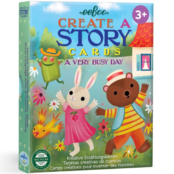 eeBoo A Very Busy Day Create a Story Pre-Literacy Cards/Ages 3+ (TSVBD)