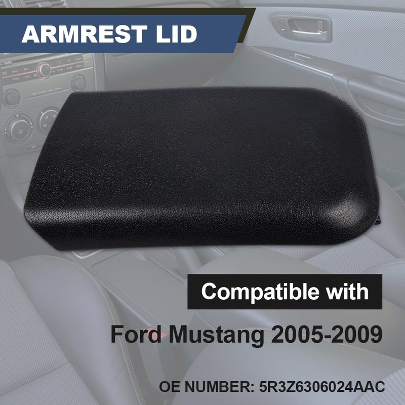 PIT66 Center Console Armrest Lid with Latch Compatible with Ford