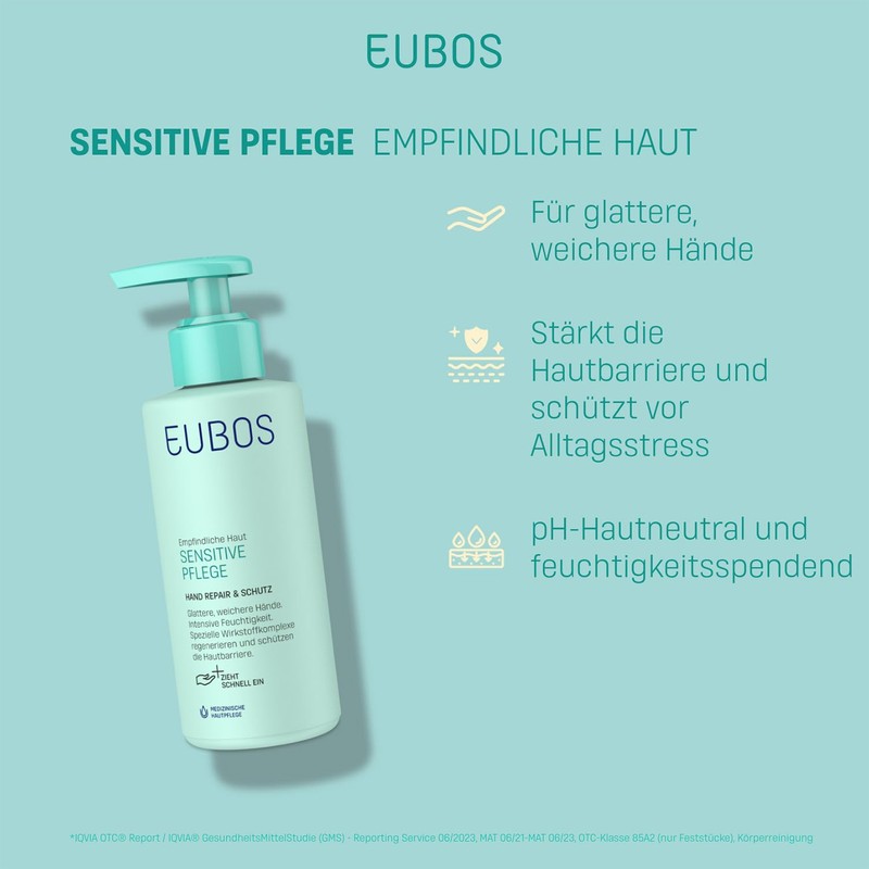 EUBOS Sensitive Care Hand Repair & Protection, 150 ml Cream