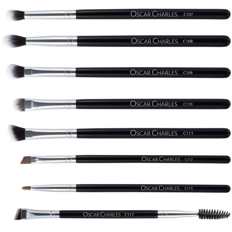 Oscar Charles Professional Eye Makeup Brush Set with Soft Blending
