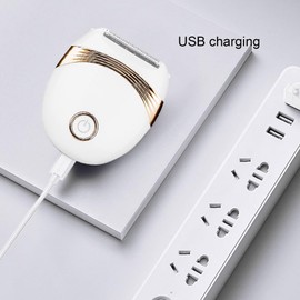 Depiladora Eléctrica para Niña, Recargable por USB, 3 en 1, IPX7, Impermeable, Portátil, para Mujeres, Depiladora de Axilas para Brazos y Piernas