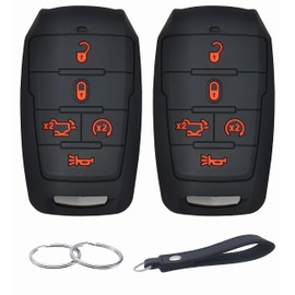 REPROTECTING Silicone Rubber Key Fob Cover Compatible with 2019-2021 Ram 1500 OHT-4882056 68401332AA/AB 68291689AD