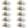 GOBEKOR 10 Pack Passage Door Knobs Keyless Interior Door Knobs