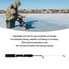 Mini Ice Fishing Rod Carbon Fiber with Ceramic Guide Ring