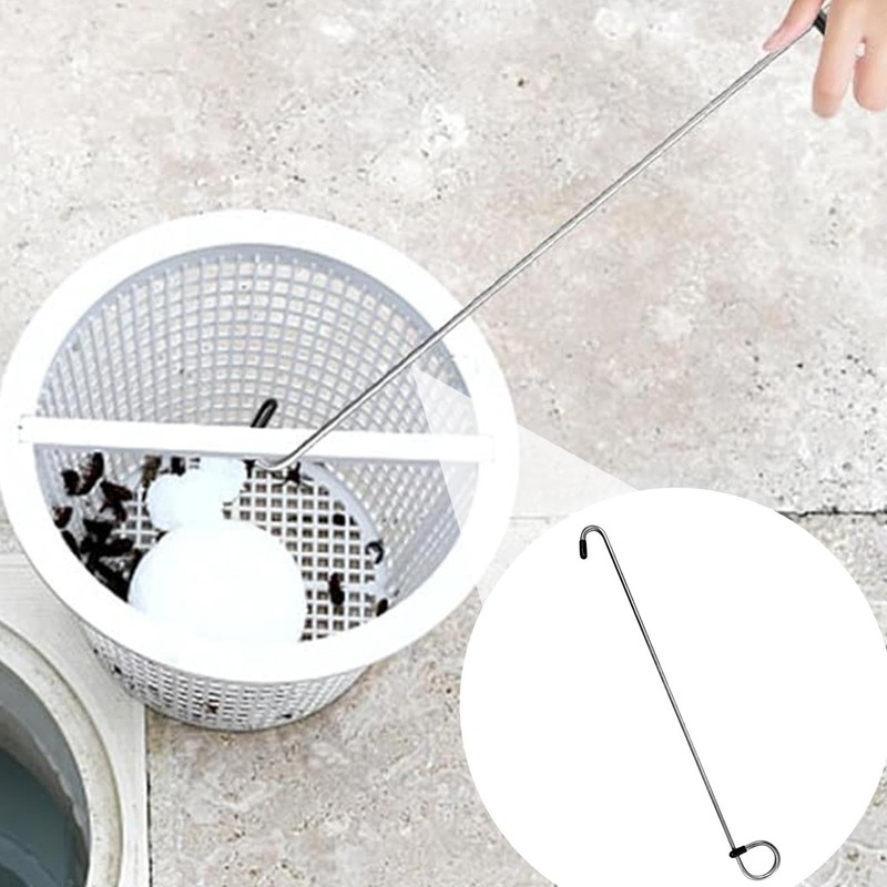 Stainless Steel Skimmer Lid Lifting Hook - Stainless Steel Skimmer