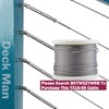 Deck Man 1/8 inch T316 Stainless Steel Adjustable Angle Single-Screw