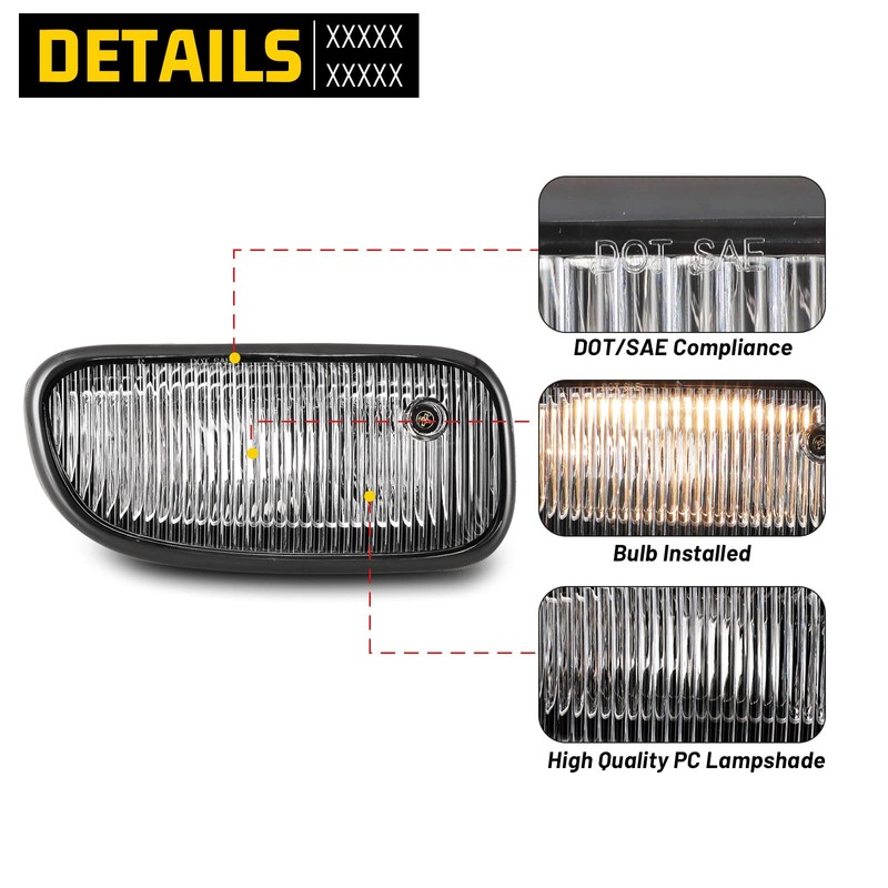 AUTOFREE Fog Lights for JEEP Grand Cherokee 1999-2003 with Bulbs