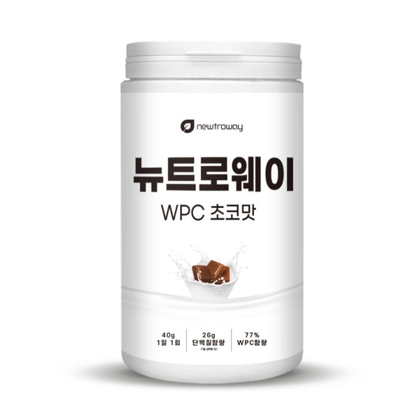 W WPC whey protein protein protein supplement chocolate flavor, 600g, 1 piece / W WPC 유청단백 프로틴 단백질 보충제 초코맛, 600g, 1개