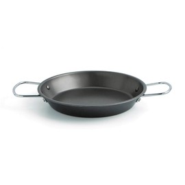 Quid 7559016 – Paella pan 26 cm 2 Rations Senia, Color Black, 37.4 x 26.2 x 6.5 cm