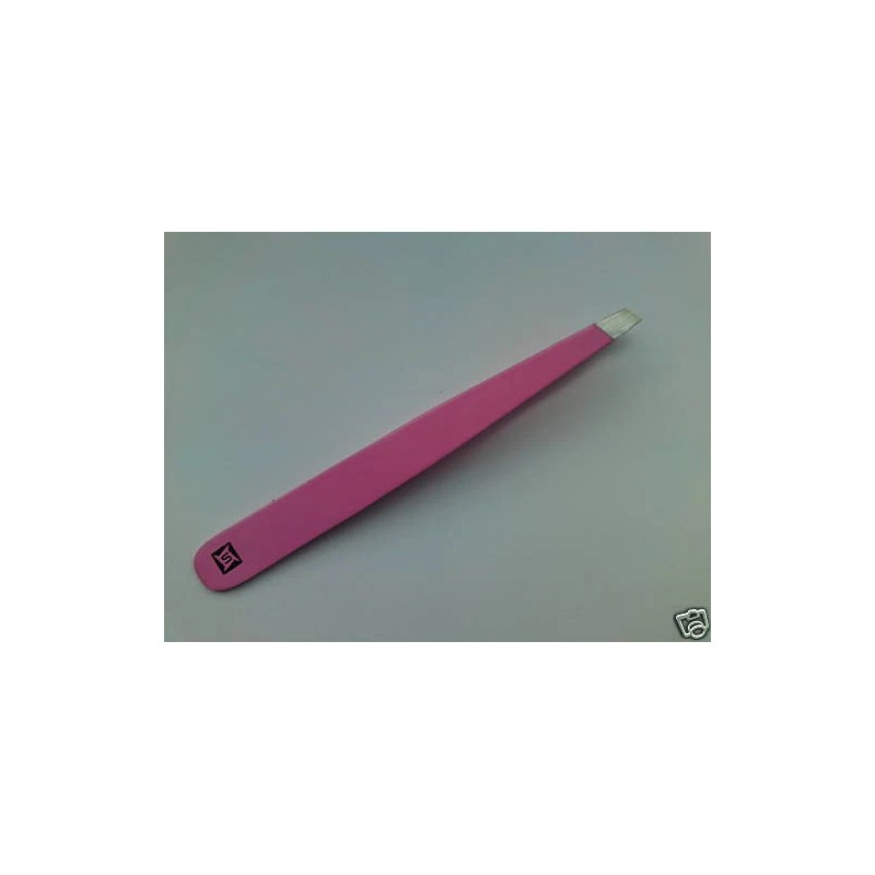 Sanguine Pink Slanted Eye Brow Tweezers Plain
