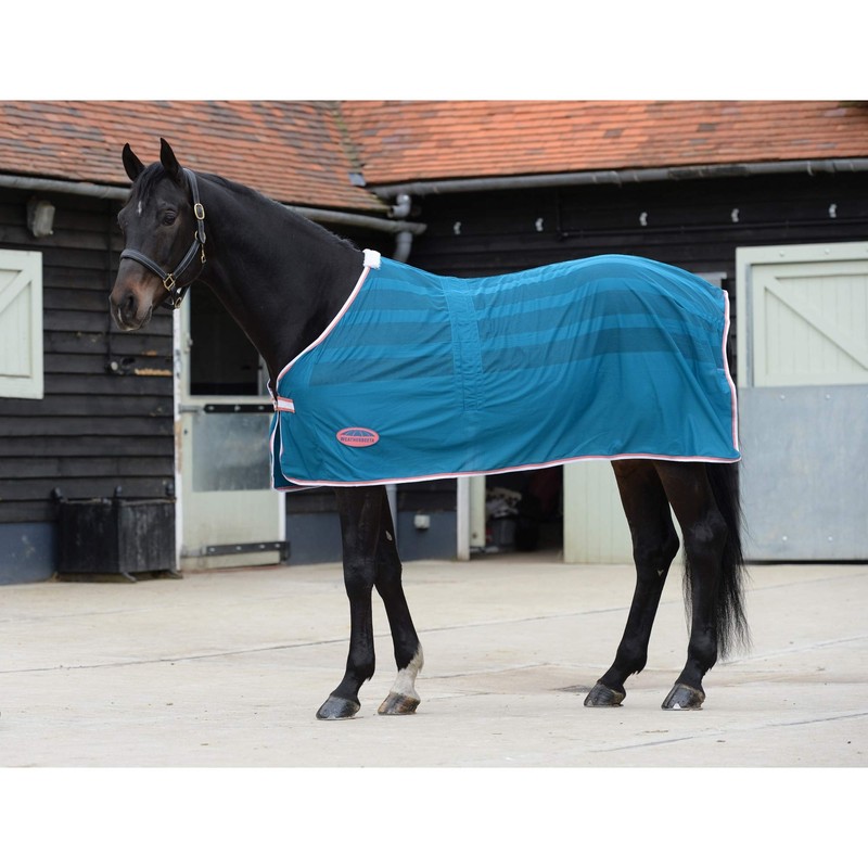 Weatherbeeta Scrim Cooler Standard Neck Rug (4 ft 3) (Navy/Red/White)