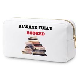 Book Lovers Gifts Funny Bookish Gifts Makeup Bag Book Reader Gifts Librarian Themed Gifts Cosmetic Bag Christmas Birthday Gift for Literary Librarian Teacher Coworker Bookworm Women Toiletry Pouch