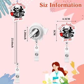 Supervitae 15 Pcs Funny Nurse Badge Reel Cute Retractable Name ID Clip Badge Holder for Doctor Medical Assistant Coworker Work Accessories Bulk Gifts (Funny Style)