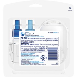 Febreze Plug in Air Freshener and Odor Eliminator, Scented Oil Refill and Oil Warmer, Linen & Sky, 1 Count