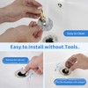 iFealClear Metal Universal Bathroom Sink Stopper, Upgraded Stainless Steel Sink