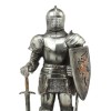 Ebros Sir Geoffrey English Champion Knight Figurine 7"Tall Lion Heraldry