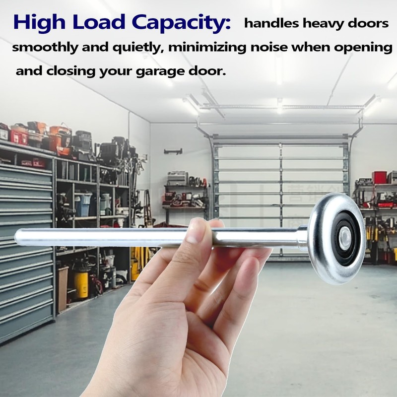 10 Pack 9" Stem Steel Commercial Grade Garage Door Rollers