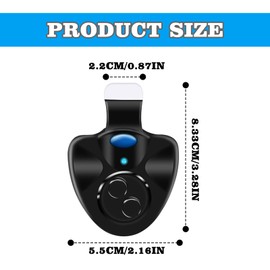 Nizirioo Electronic Bite Alarm Sensitive Fishing Bite Alarm Pack of 3 Electronic Bite Alarm Luminous Indicator Swinger Vibration on the with LED Light Indicator Easy to Install