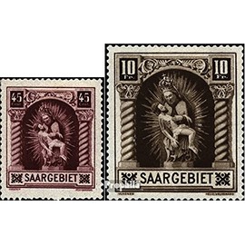 Saar 102-103 (complete.issue.) with hinge 1925 Madonna (Stamps for collectors) Christianity