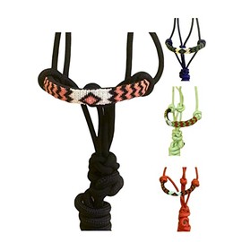 Majestic Ally Padded Beaded Nose Braided Rope Halter with 10' Matching Lead - Full (Black)