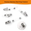 Fushing 300Pcs Metal Badge Clips with Clear PVC Straps for