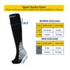 3 Pairs Graduated Compression Socks for Women Men 20-30mmHg Compression
