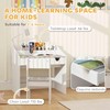 Qaba Kids Desk and Chair Set, Kids Study Desk with