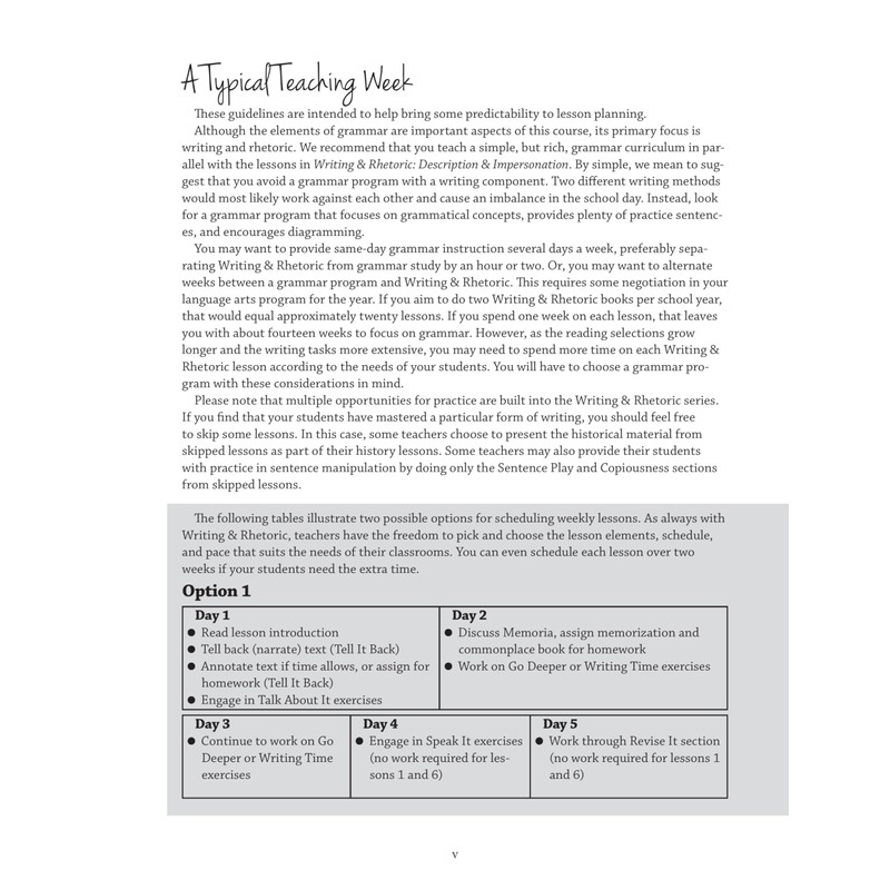 Writing & Rhetoric Book 9: Description & Impersonation (Student Edition)