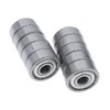 Fasizi 10 Pcs 624ZZ Double Metal Shields Deep Groove Ball