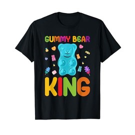 Gummy Bear King Life Is Sweet Gummy Bear T-Shirt, black