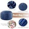 4 Ft Bean Bag Chairs for Adults/Teens with Memory Foam