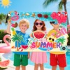 Summer Party Photo Booth Props Frame Pool Party DecorationsSummer Party