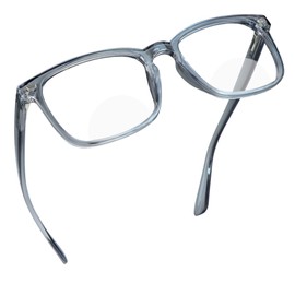 YEIN Bifocal Reading Glasses with Clear Lenses, Spring Hinge Blue Light Blocking Glasses (+0.75/+3.00magnification)
