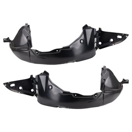 TRQ Front Inner Fender Liner Set Compatible with 2007-2011 Nissan Altima NI1248120 NI1249120
