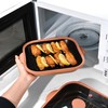 Microwave Grill Pan with Glass Cover - Bacon Cooker, Crisper