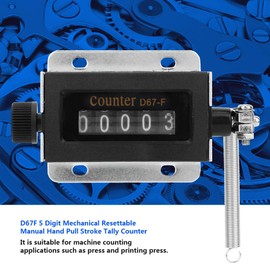 Mechanical Counter 5 Digit, Mechanical Click Counter Mechanical Clicker Counter Printing Press