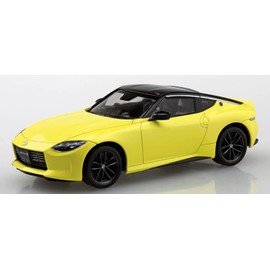 AOSHIMA 1/32 The Snap Kit Series Nissan RZ34 Fairlady Z Thunder Yellow Color Coded Plastic Model 17-A