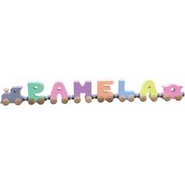6 Letter Pastel NameTrain - Made in USA