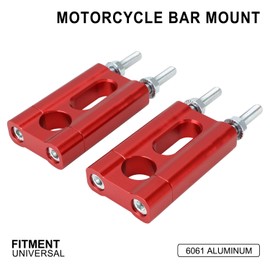 USTPO Handlebar Risers 22mm 7/8” Handle Bar Mount Clamp Risers for BTX200 MX650 MBX11 SSR 125 CRF110 XR Tao Tao DB100 Mega Moto 80 105 Universal Motorcycle ATV Pit Dirt Bike Redx
