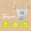 EKO Compostable Bin Liners For Food Waste Caddies, 3-6 Litre