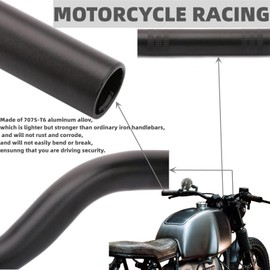 7/8 handlebars for dirt mini pit se Ebike bike motorcycle atv bars 22mm (Black)