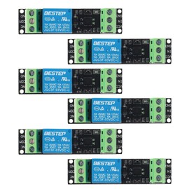 AEDIKO 6pcs 1 Channel Relay Module DC 3V/3.3V High Level Driver Optocoupler Module Isolated Drive Control Board