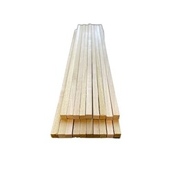 bark and lindy Square Wood Dowel Rods 1/2-inch x 12 Wooden Craft Sticks for Woodworking and Crafts (5)