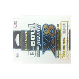 X-Braid PE Line, G-Seoul Super Jigman X8, 988.4 ft (300 m), No. 0.6, 14 lb, 8 Pieces, 5 Colors
