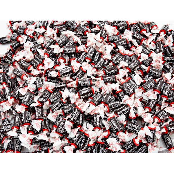 TOOTSIE ROLLS MIDGEES Taffy Candy 1 lb - Bulk Tootsie Rolls Candy Bag, Individually Wrapped, Gluten-Free Candy, Chocolate Chewy Candy (138 Pieces)