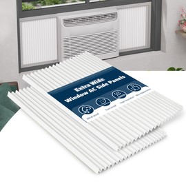 Pearwow Window Air Conditioner Side Panels Kit,21" H x 19-1/4" W Extra Wide Window AC Side Panel,Air Conditioner Side Panels for 5,000-22,000 Btu Window AC Units,2 Pack