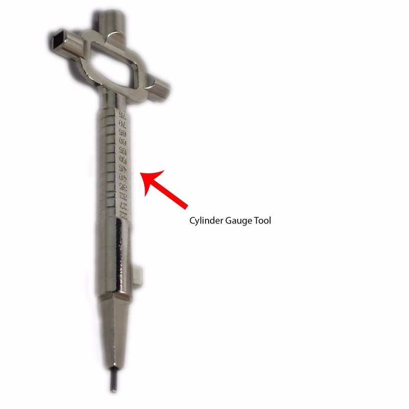Locksmith Multi Tool - Cylinder Gage, Bottle Opener, Spindle &