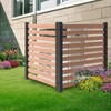 Air Conditioner Fence PVC Privacy Screen Panel Trash Bin No