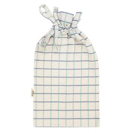 Keeki Bag - The Original Beeswax Lined Bread Bag for Homemade & Sourdough | Reusable Linen Bread Storage | Beeswax Wrap Alternative | Plastic-Free Storage w/Wide Opening & Drawstring - Longer Blue